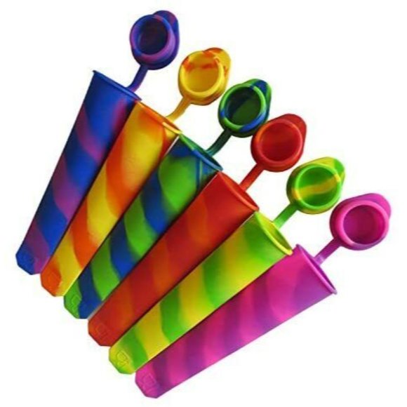 SILK HOME 6PC Food Grade ICE POPS Reusable Freezable Party Time Solutions - Picture 5 of 6